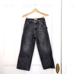 black vintage carpenter pants